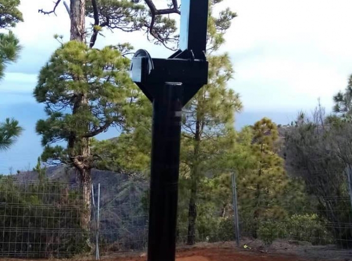 ☝️ Desde aquí 'volará' la tirolina 🚠 de Izcagua en Puntagorda, a 700 metros de altura 😲